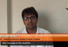 What is your message to the students? (Abhijeet Bokil – CEO – Aeron Systems Ltd.)