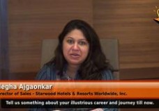 What were the career highlights for Megha Ajgaonkar (Director of Sales – Starwood Hotels & Resort worldwide, Inc.) in sales domain?