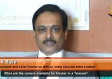 What are the careers available for freshers in Telecom Industry? (President & CEO , India Telecom Infra Ltd.)