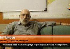 What role does marketing plays in product and brand management? (Director – J L Morison (India) Ltd)