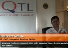 What are the basic communication skills expected from a fresher,verbal as well as non-verbal? (CMD – SQTL Integrated Solutions Pvt.Ltd.)